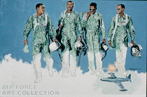 FORMER TUSKEGEE AIRMEN-INSTRUCTOR PILOTS-WILLIAMS AFB
